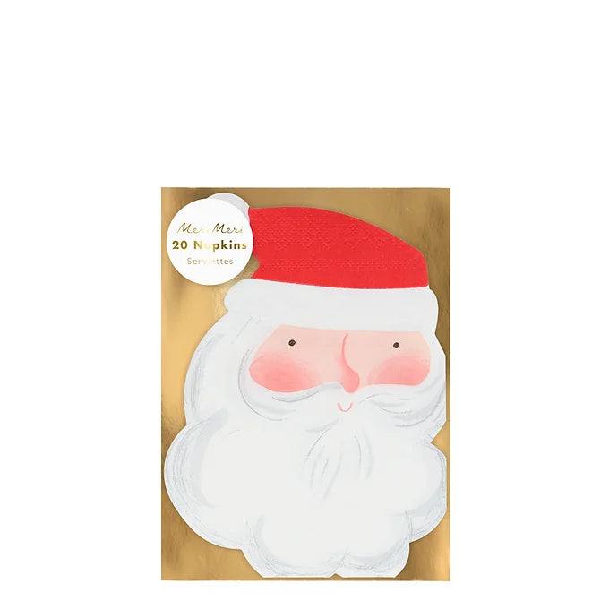 Meri Meri Jolly Santa Napkins (x20) - partyalacarte.co.in