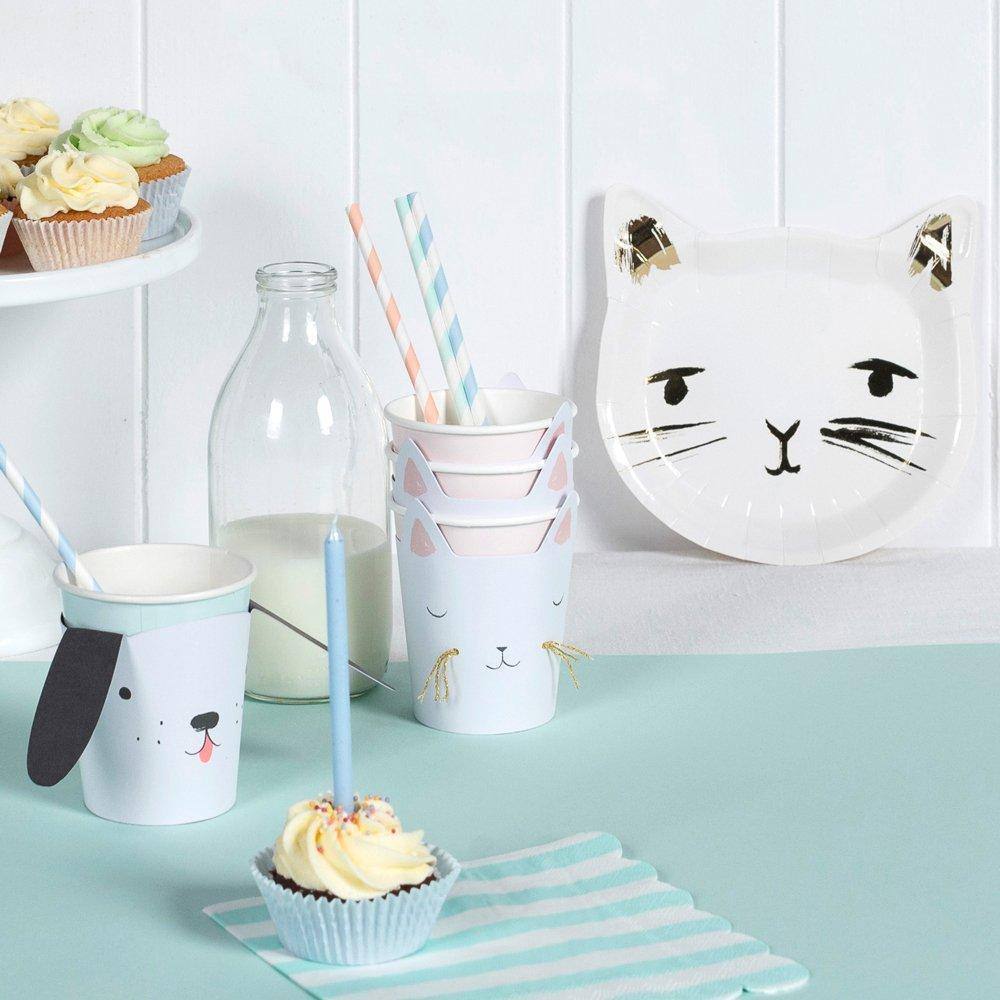 Meri Meri Kitty Cat Party Cups (set of 12) - partyalacarte.co.in