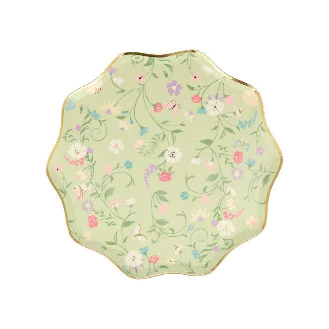 Meri Meri Laduree Paris Floral Side Plates (x 8) - partyalacarte.co.in