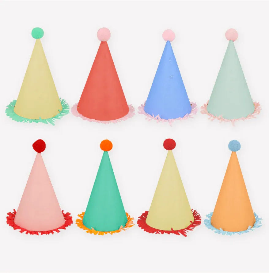 Meri Meri Large Party Hats (x 8) - partyalacarte.co.in