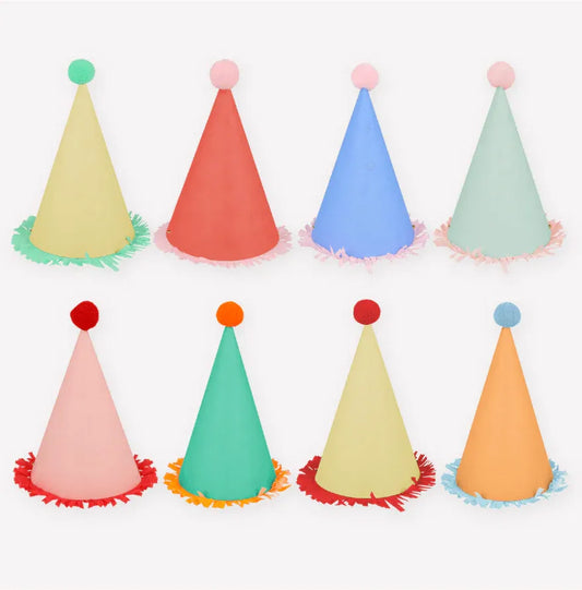 Meri Meri Large Party Hats (x 8) - partyalacarte.co.in