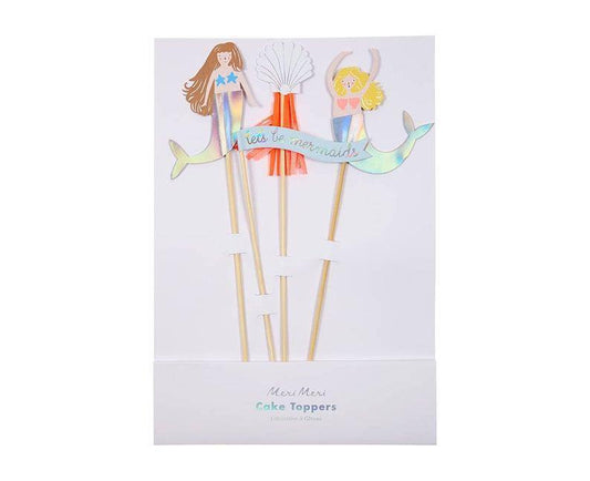 Meri Meri Let's Be Mermaids Cake Toppers (Pack of 4) - partyalacarte.co.in
