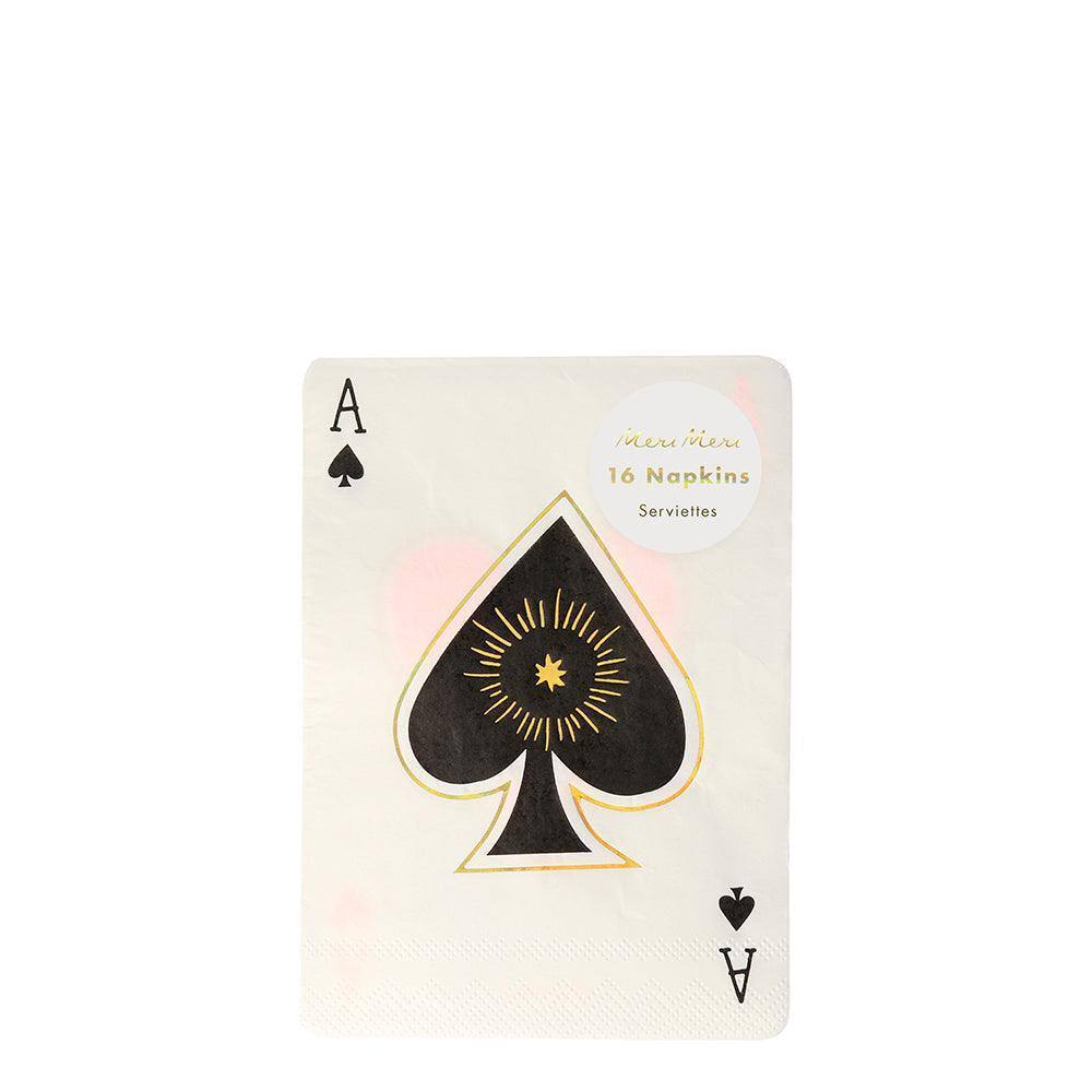 Meri Meri Magic Aces Napkins (set of 16) - partyalacarte.co.in
