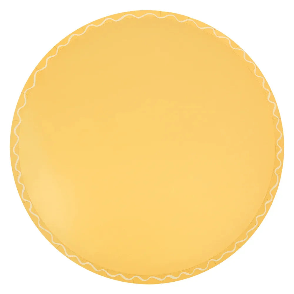 Mixed Wavy Line Dinner Plates (x8)