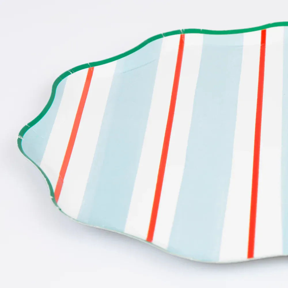 Preppy Stripe Side Plates (x8)