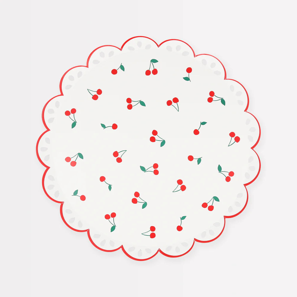 Cherry Pattern Side Plates (x8)
