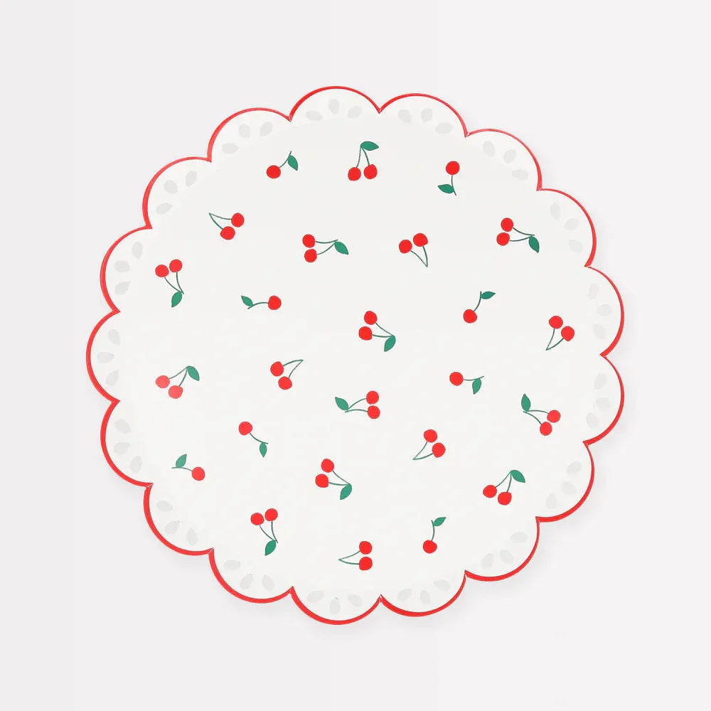Cherry Pattern Side Plates (x8)