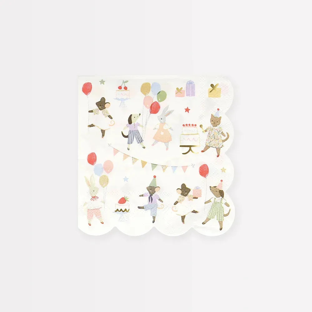 Animal Friends Small Napkins (x16)