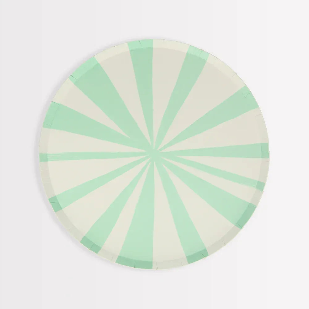 Mixed Stripe Dinner Plates (x8)