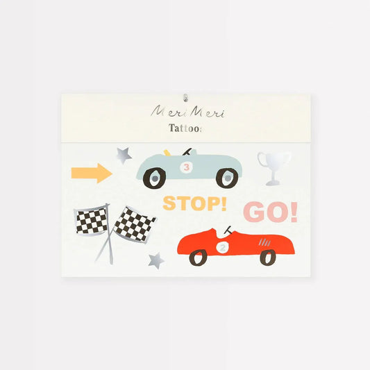 Race Car Tattoos (x2)