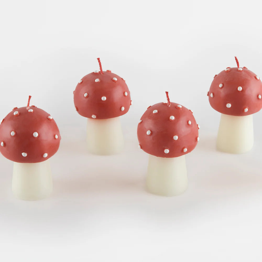 Mini Mushroom Candles (x6)
