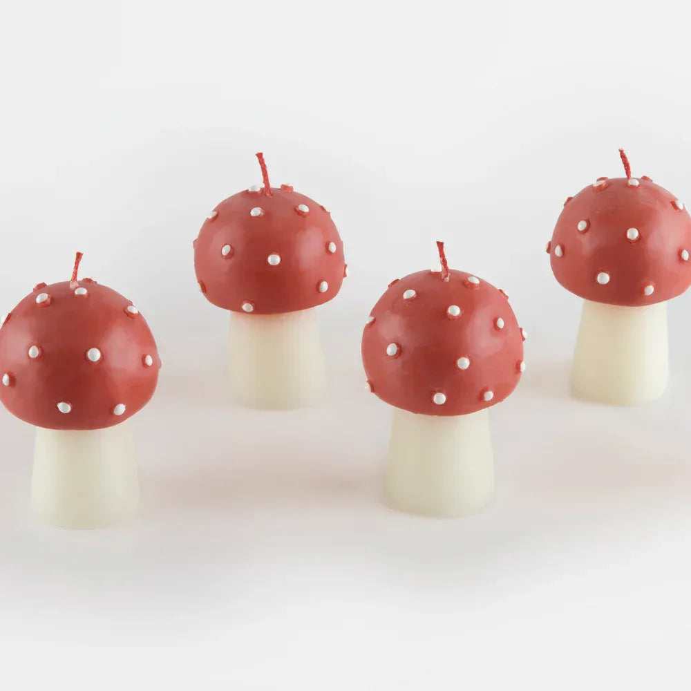 Mini Mushroom Candles (x6)
