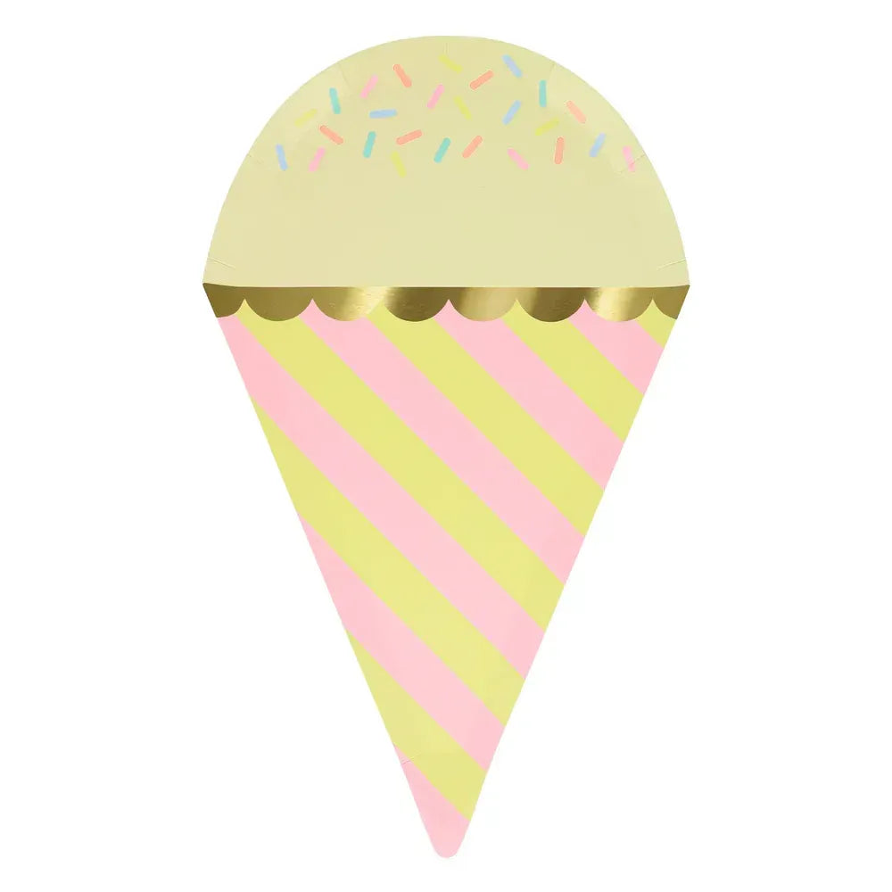 Ice Cream With Sprinkles Plates (x8)