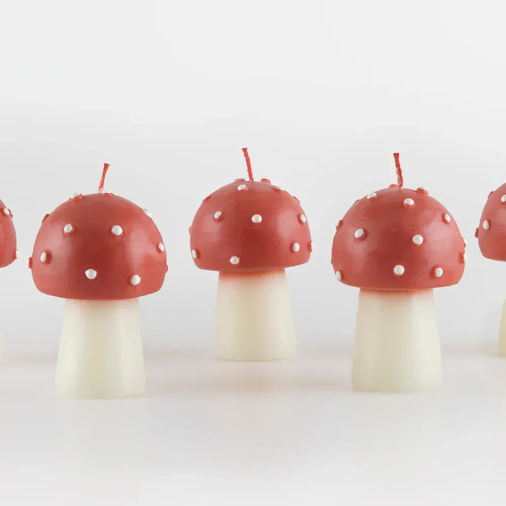 Mini Mushroom Candles (x6)