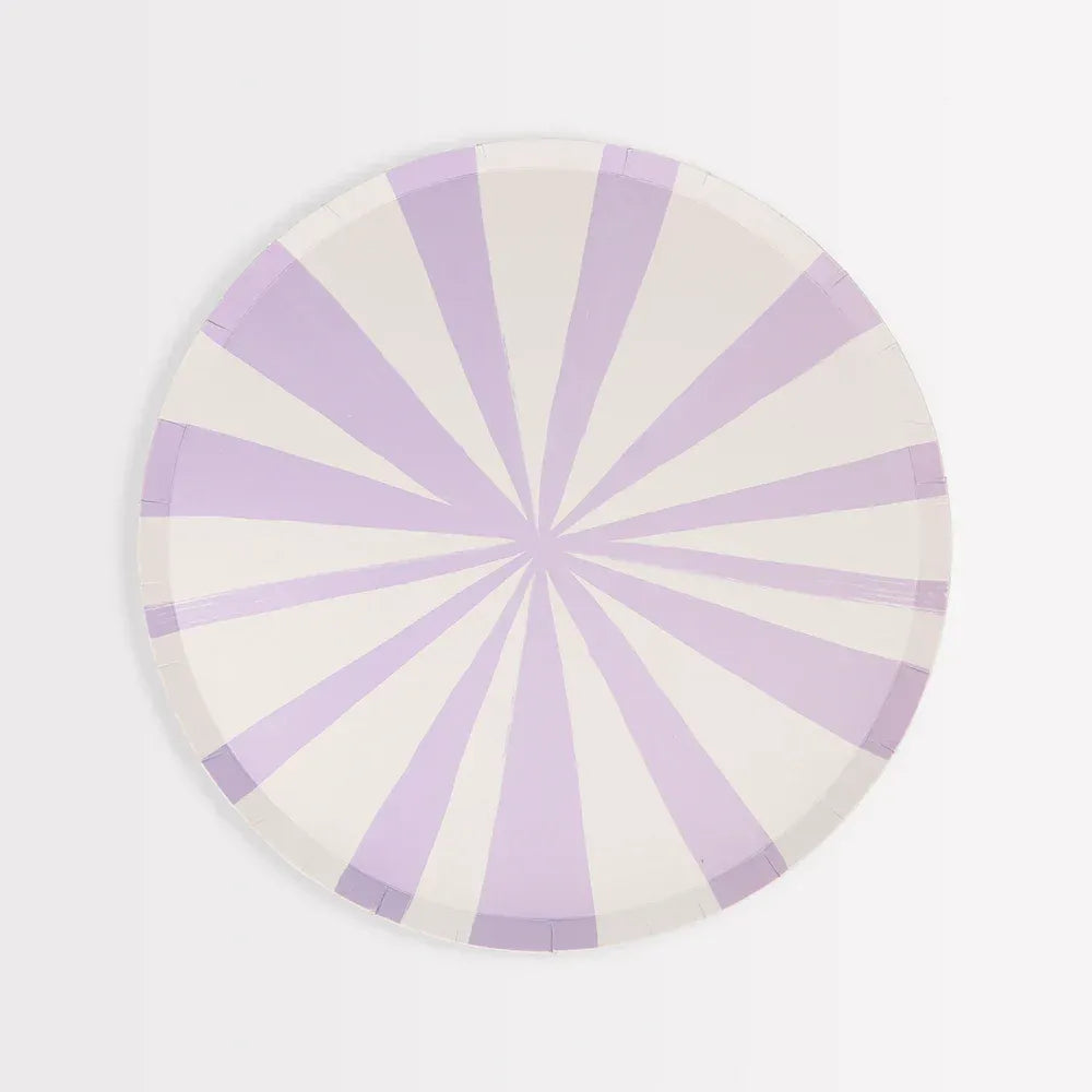 Mixed Stripe Dinner Plates (x8)