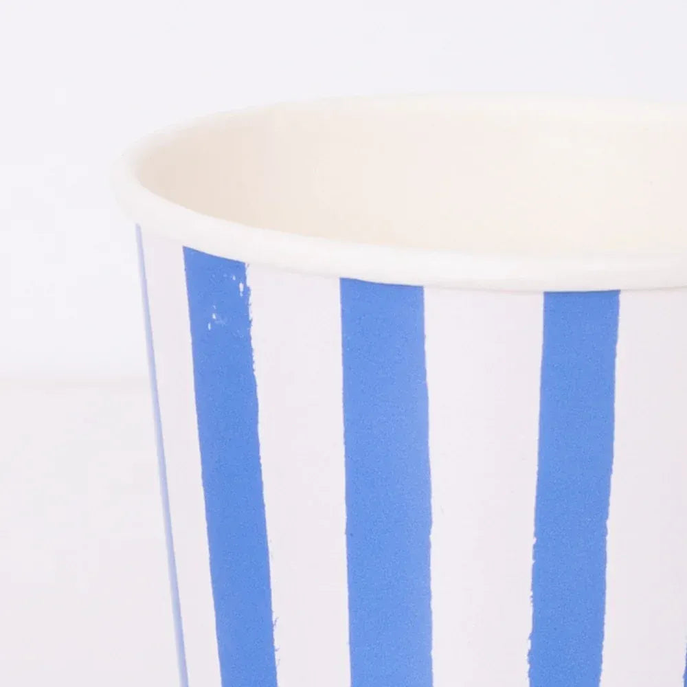 Mixed Stripe Cups (x8)