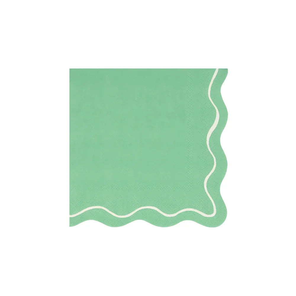 Mixed Wavy Line Large Napkins (x16)
