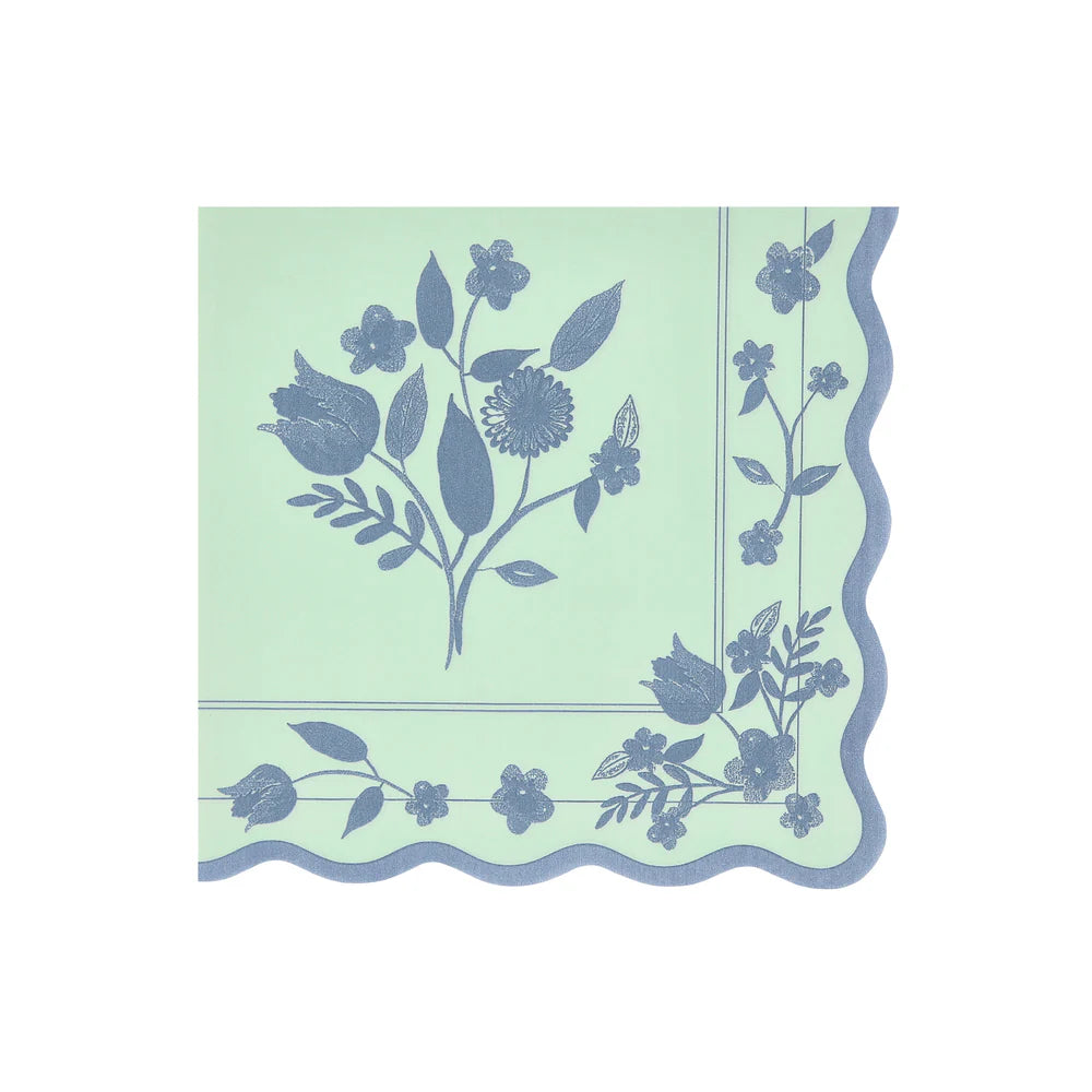 Vintage Botanical Large Napkins (x 16)