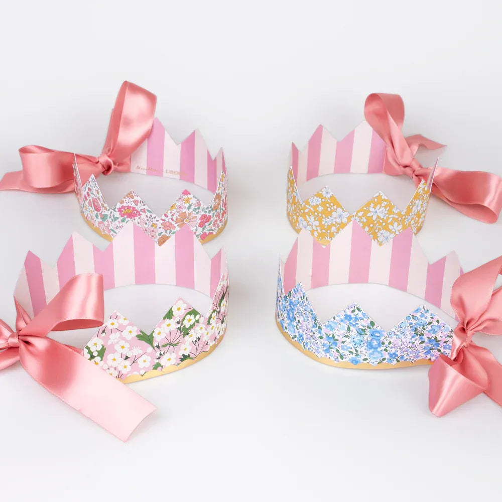 Meri Meri x Liberty Party Crowns (x8)