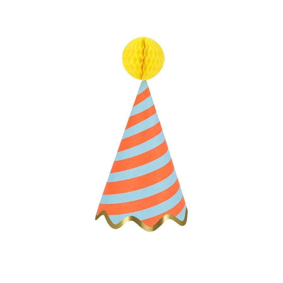 Stripe Party Hats | Pack of 8