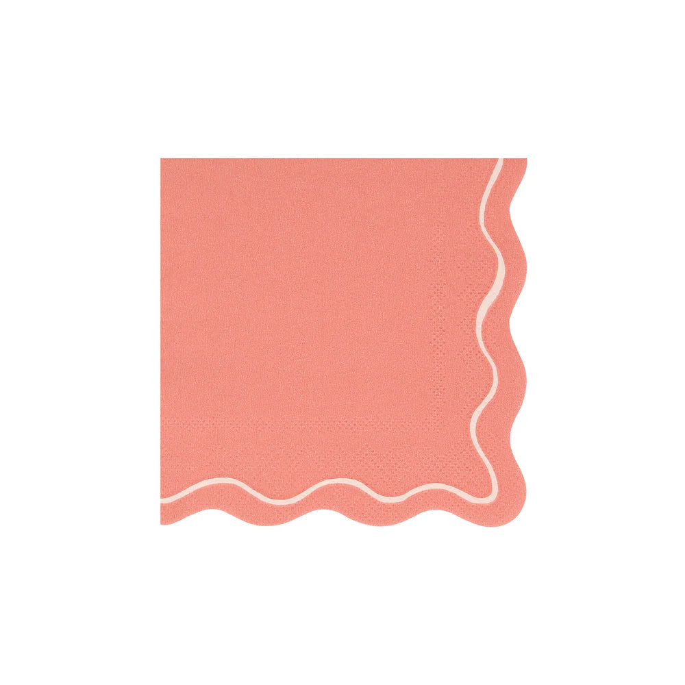 Mixed Wavy Line Large Napkins (x16)