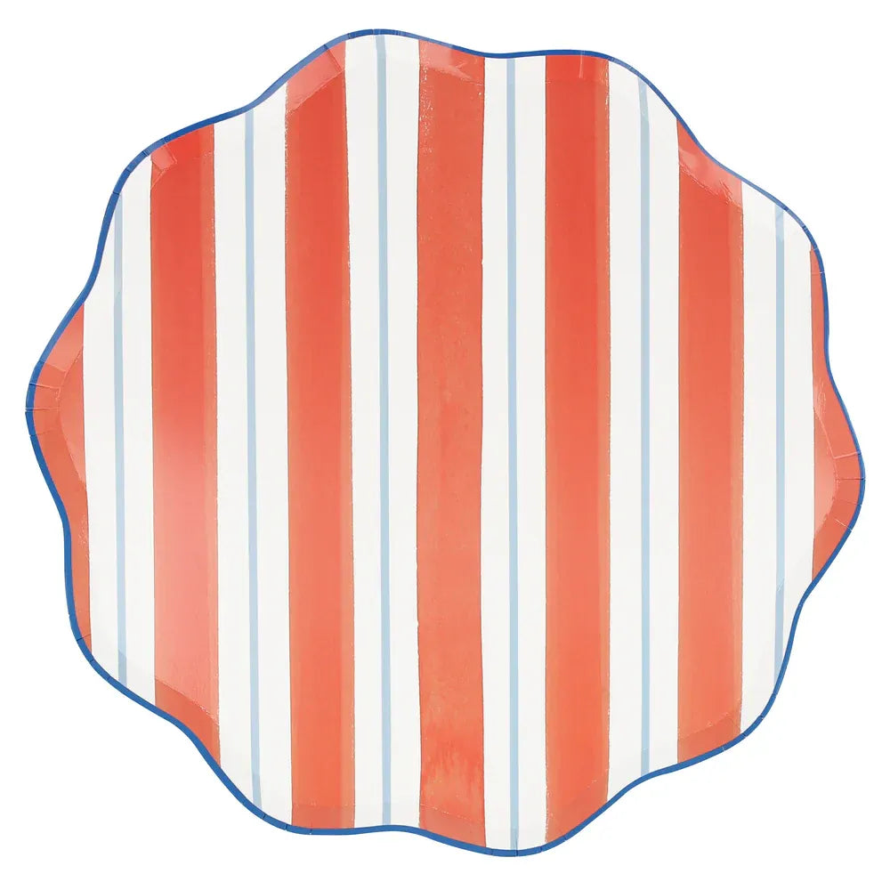 Preppy Stripe Dinner Plates (x8)