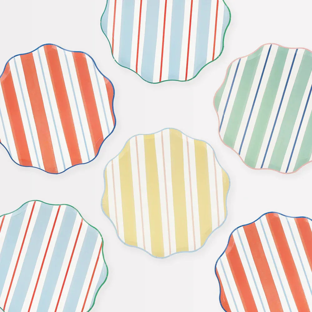 Preppy Stripe Side Plates (x8)