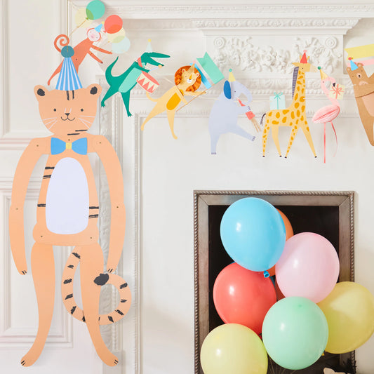 Animal Parade Hanging Decorations | Pack of 4