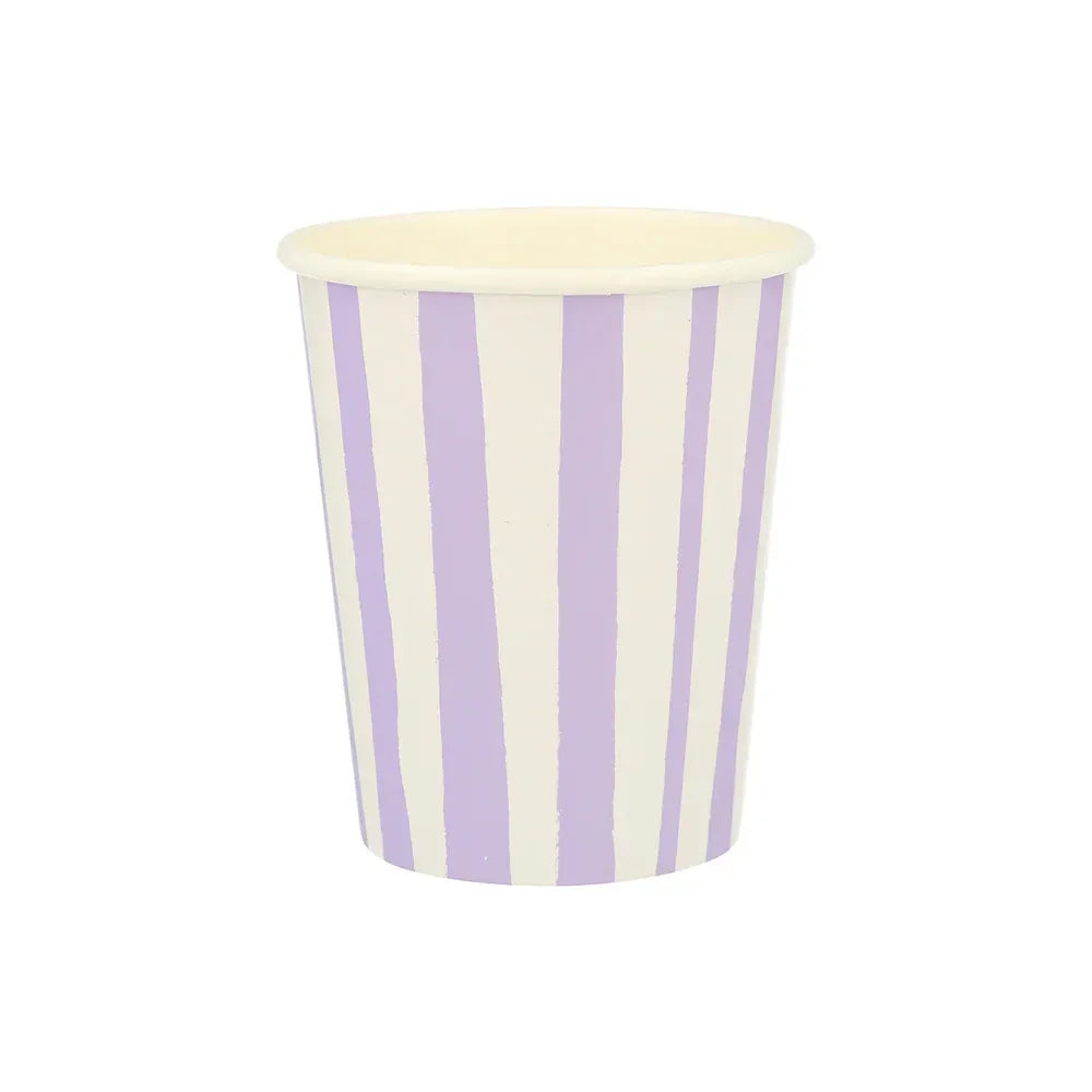 Mixed Stripe Cups (x8)