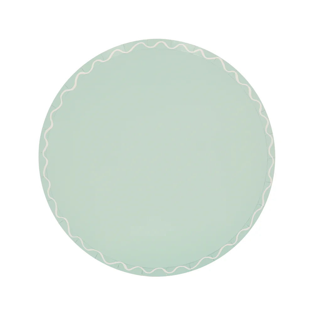 Mixed Wavy Line Side Plates (x8)