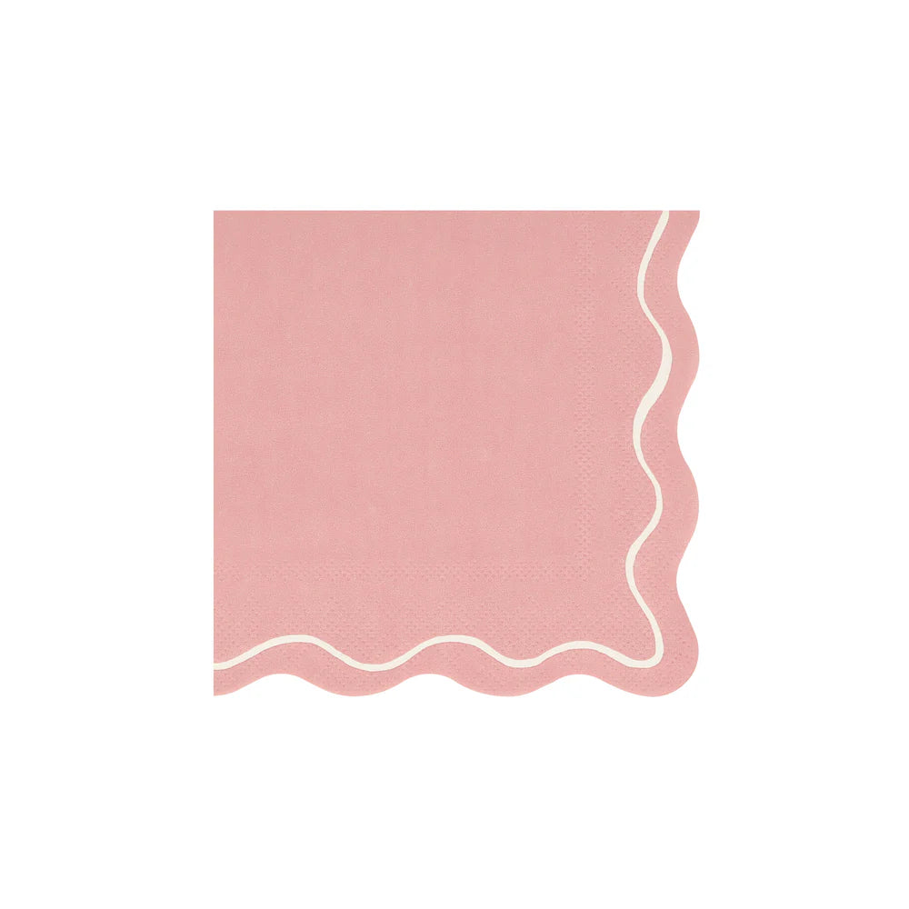 Mixed Wavy Line Large Napkins (x16)