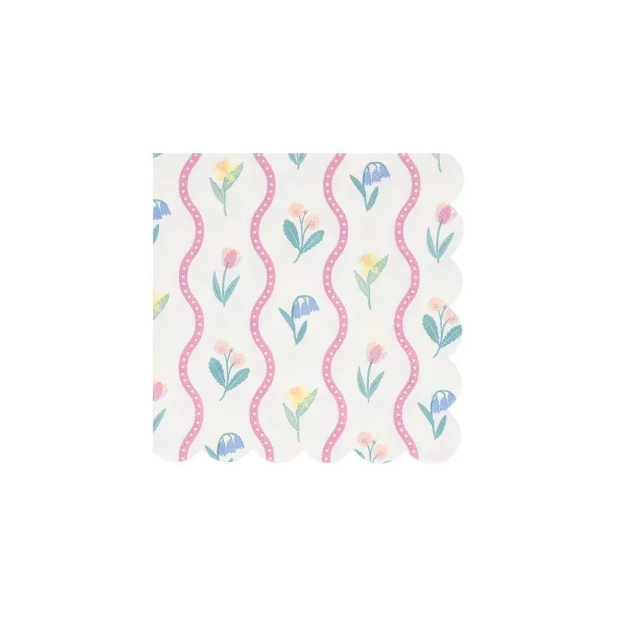 Bloomsbury Floral Pattern Small Napkins (x16)
