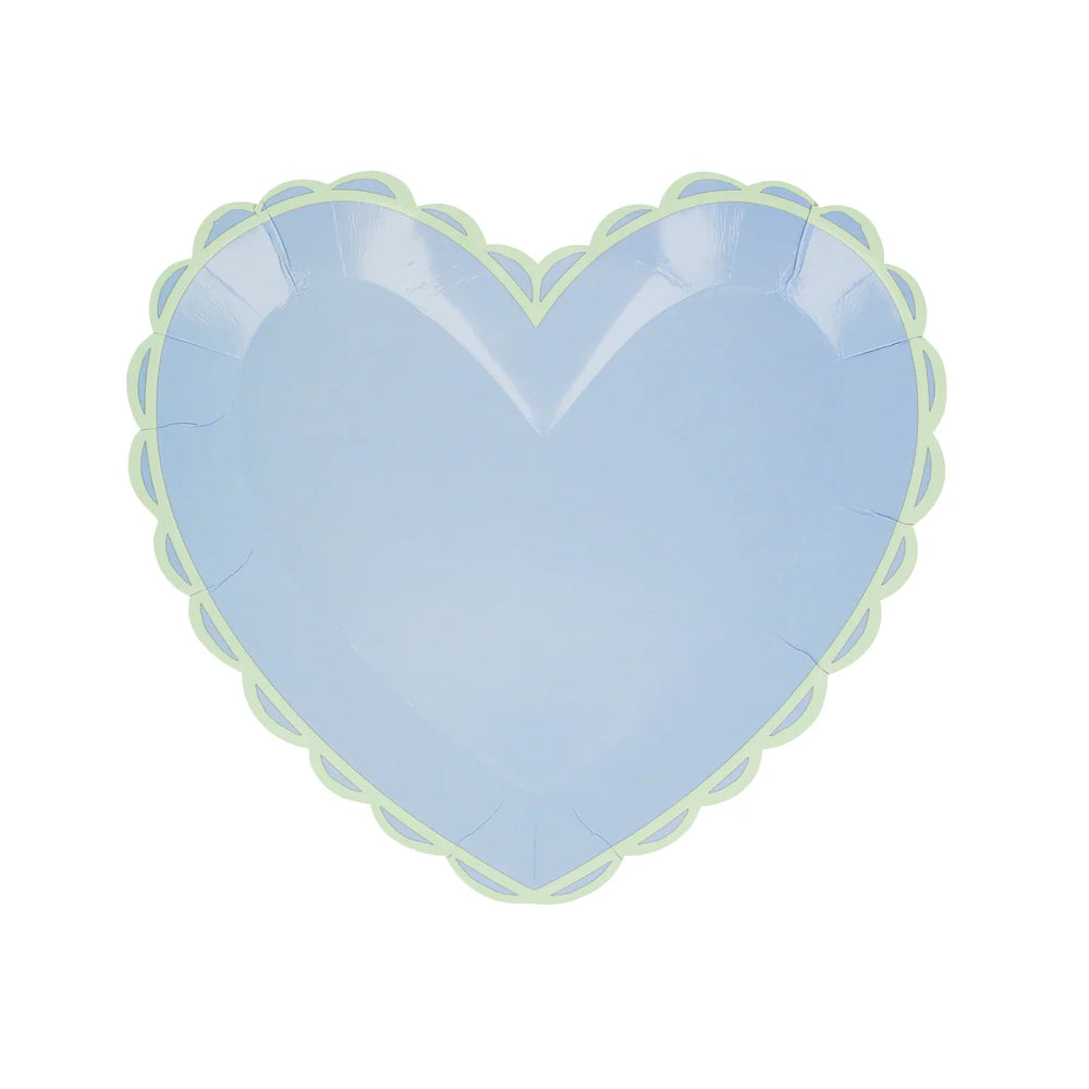 Pastel Heart Small Plates (x 8)