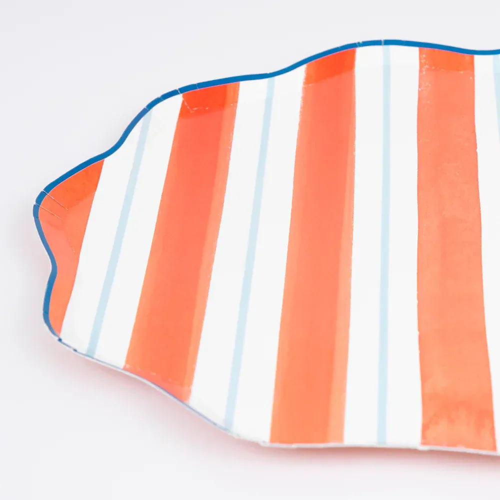 Preppy Stripe Dinner Plates (x8)