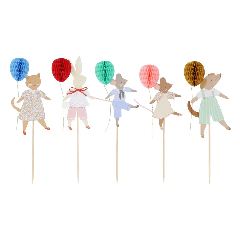 Animal Friends Cake Toppers (x5)