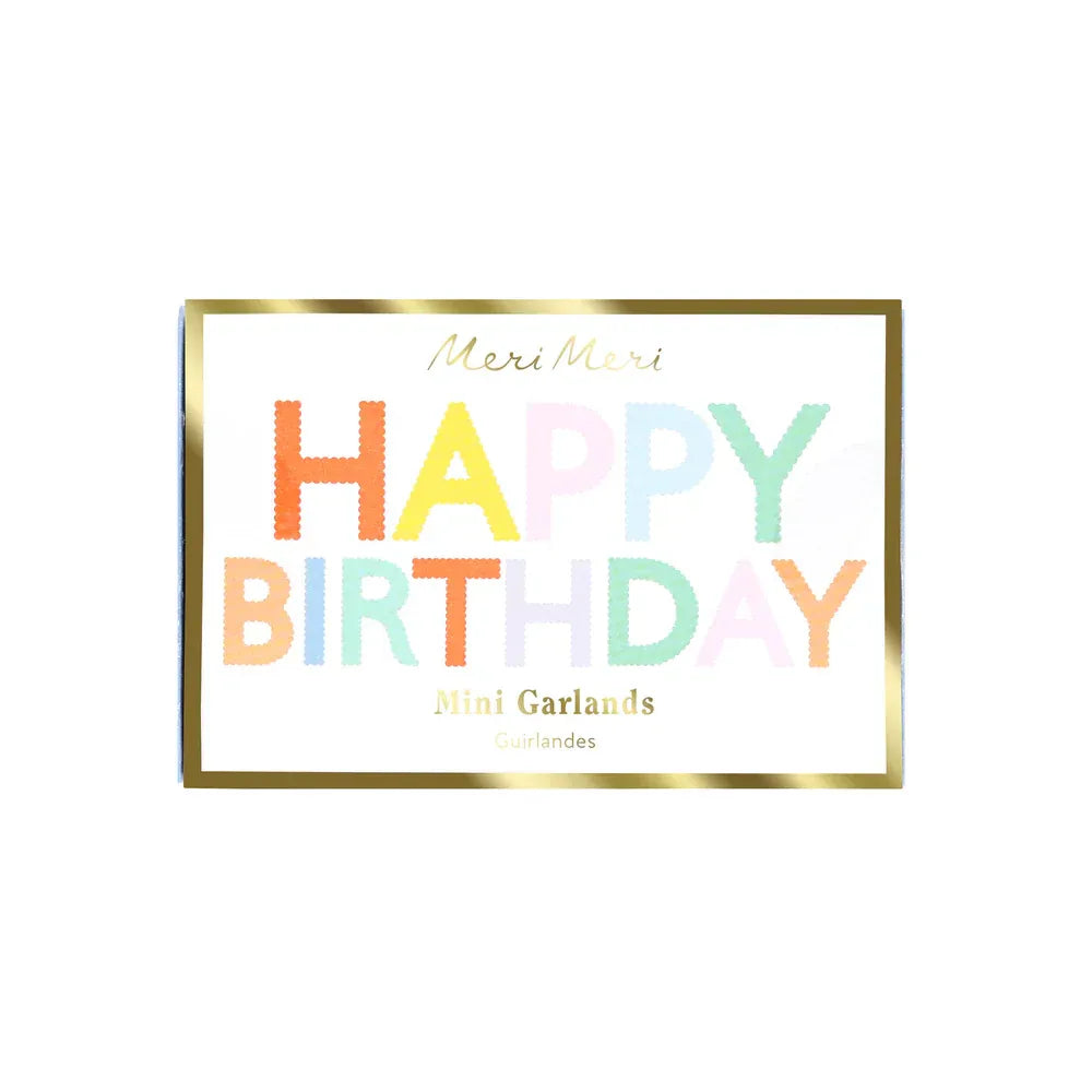Happy Birthday Mini Matchbox Garland Set