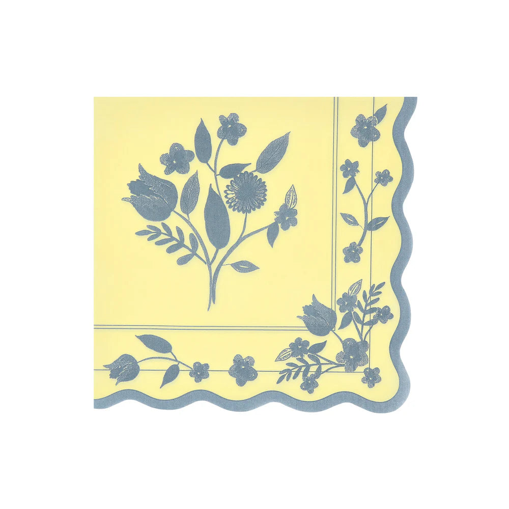 Vintage Botanical Large Napkins (x 16)