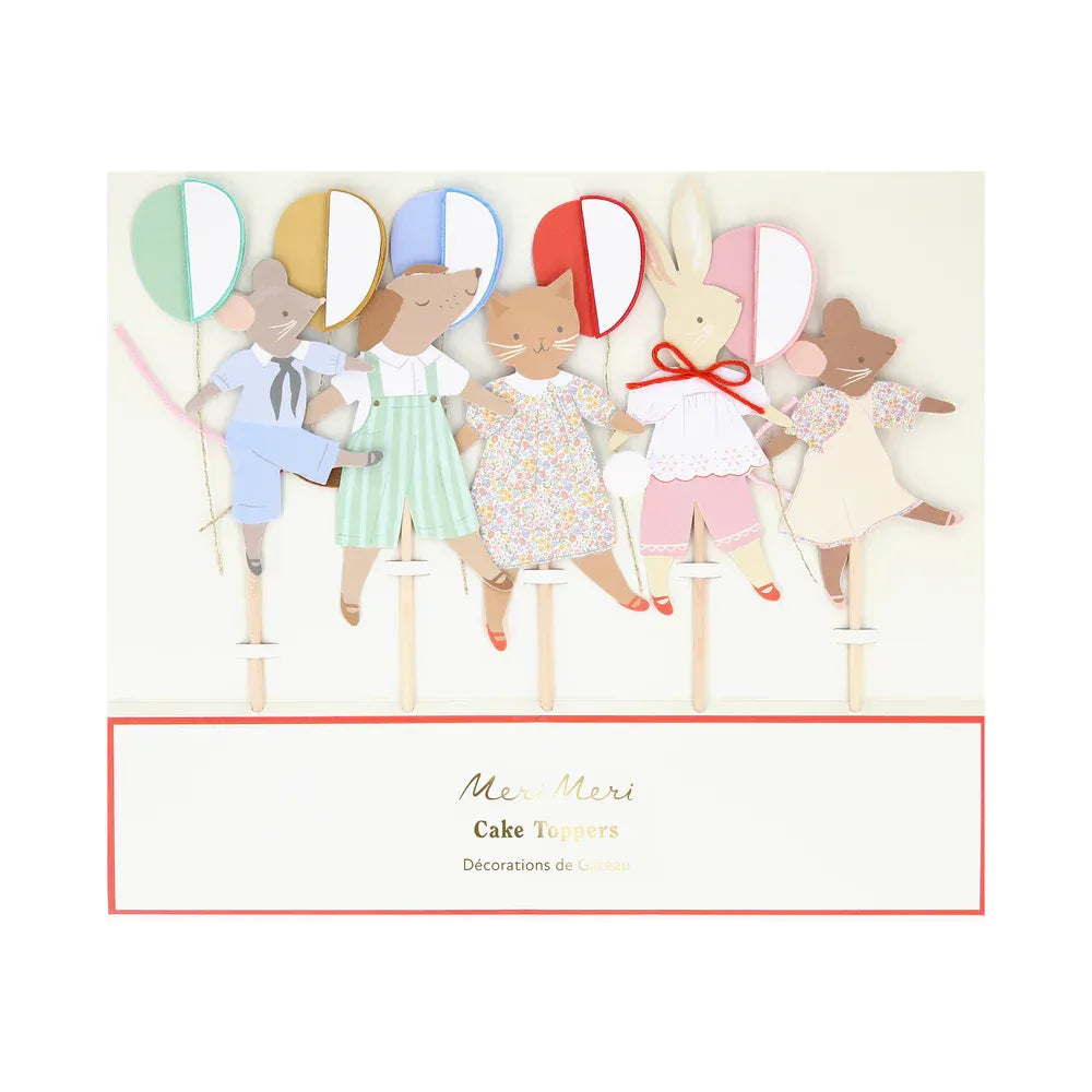 Animal Friends Cake Toppers (x5)