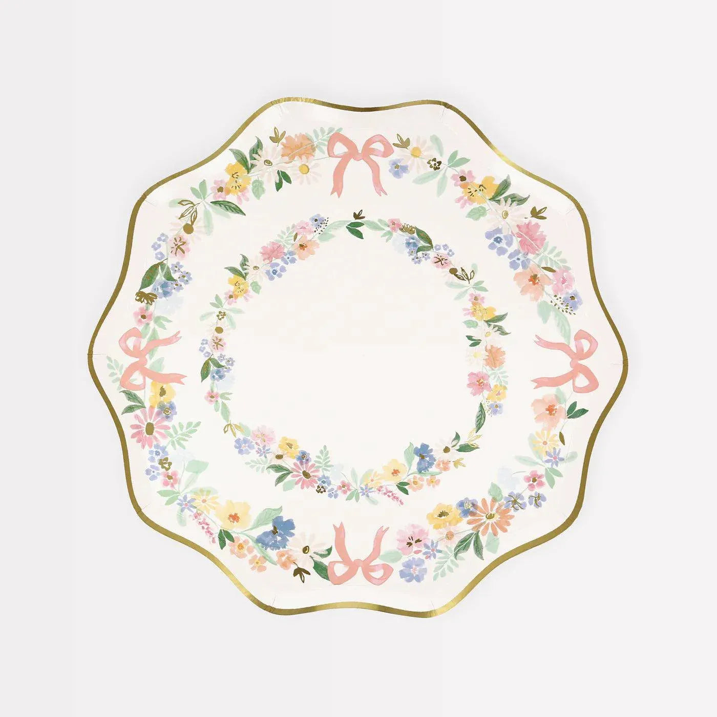 Elegant Floral Sider Plates (x8)