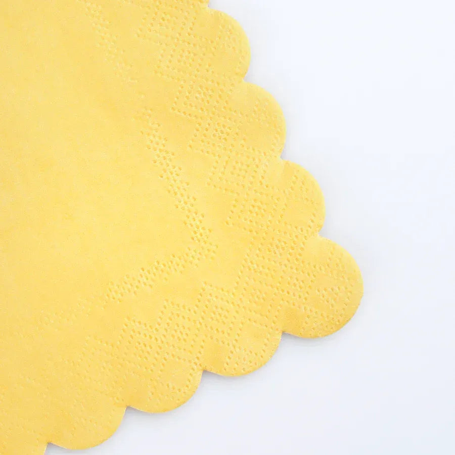 Lemon Sherbet Large Napkins (x16)
