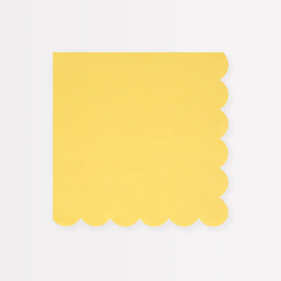 Lemon Sherbet Large Napkins (x16)