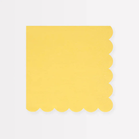 Lemon Sherbet Large Napkins (x16)
