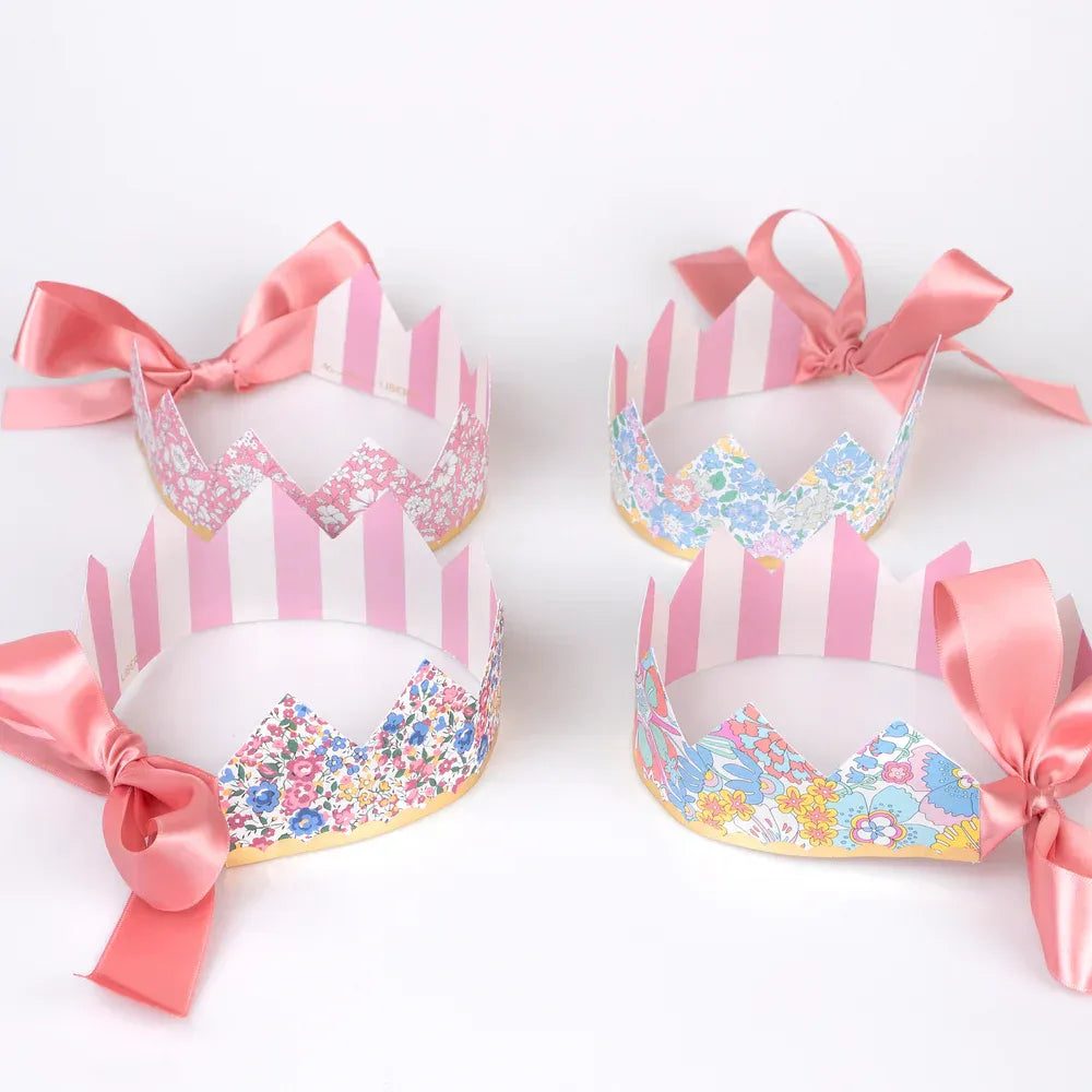 Meri Meri x Liberty Party Crowns (x8)