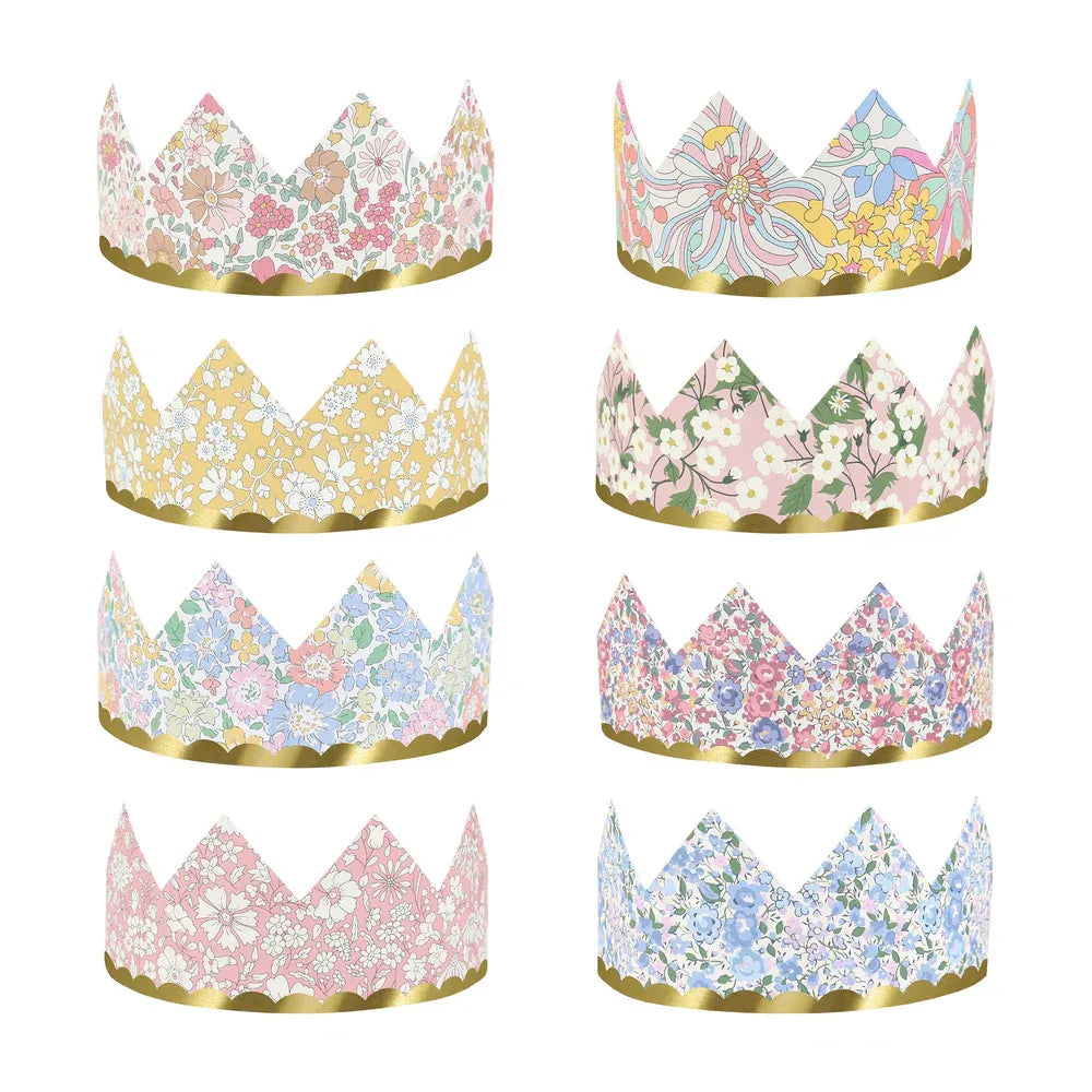 Meri Meri x Liberty Party Crowns (x8)