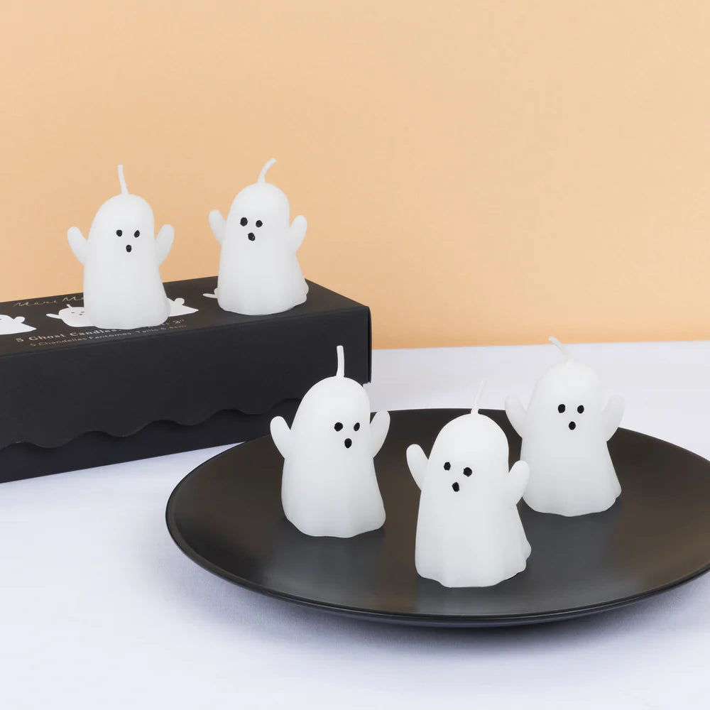 Mini Ghost Candles (x5)