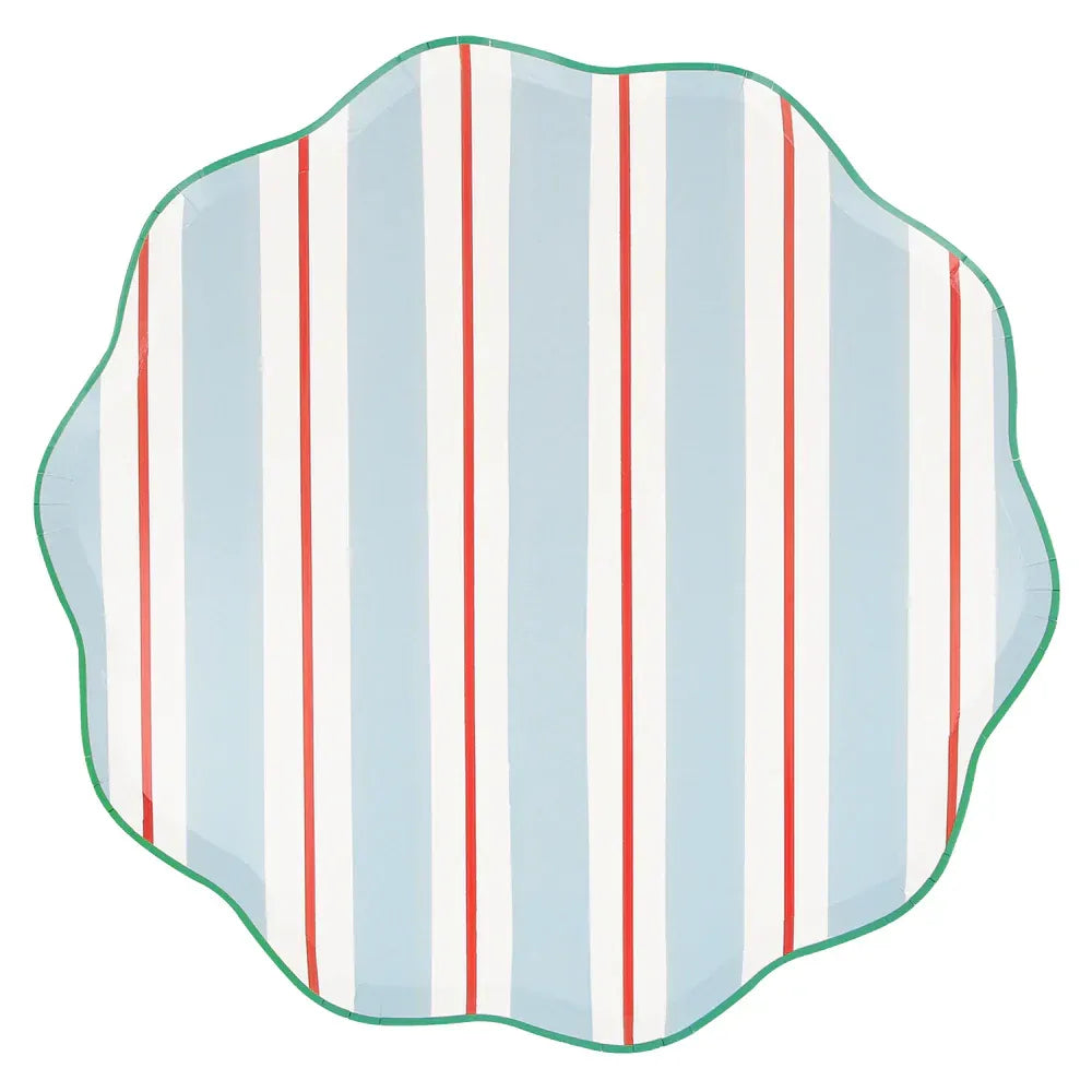 Preppy Stripe Dinner Plates (x8)