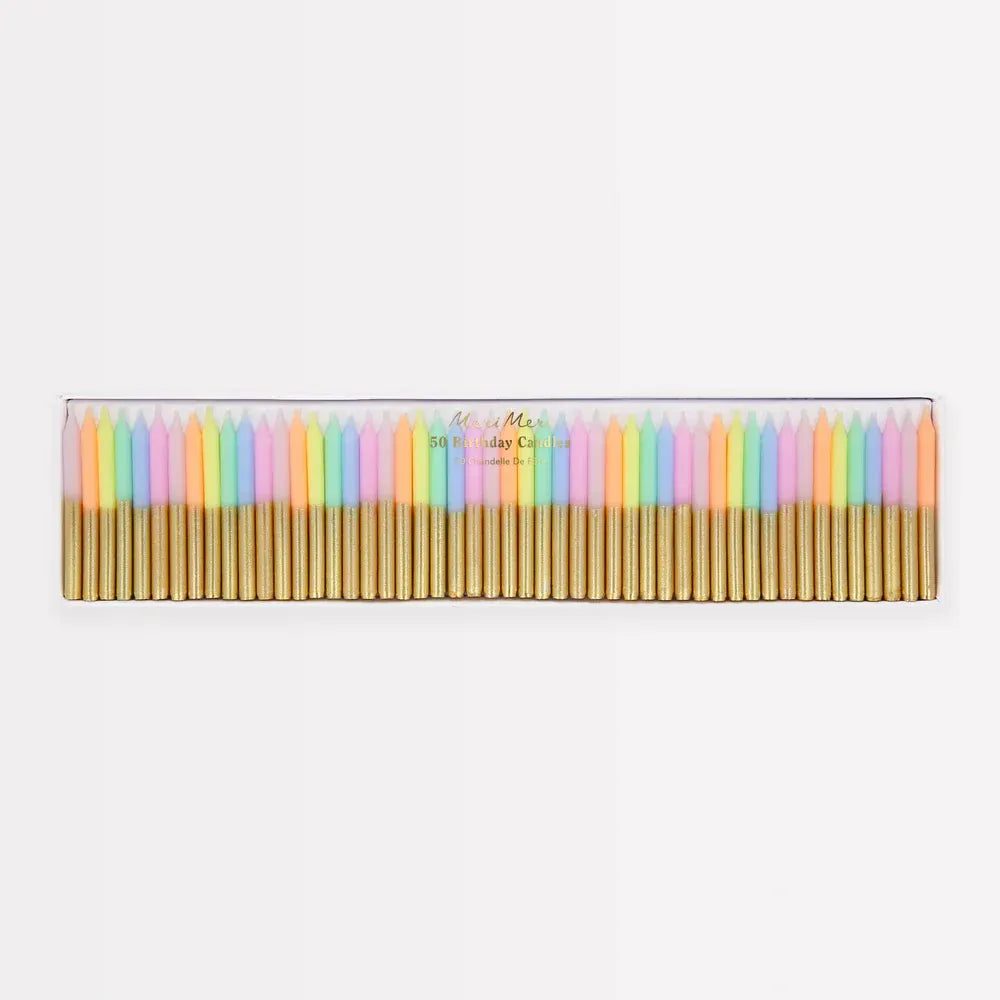 Pastel Mini Candles (x50)