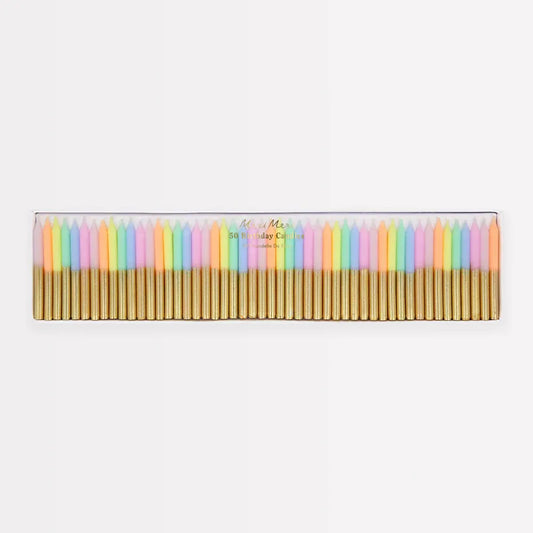 Pastel Mini Candles (x50)