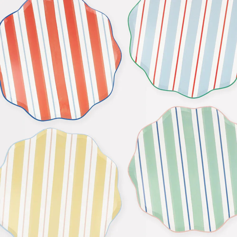Preppy Stripe Dinner Plates (x8)