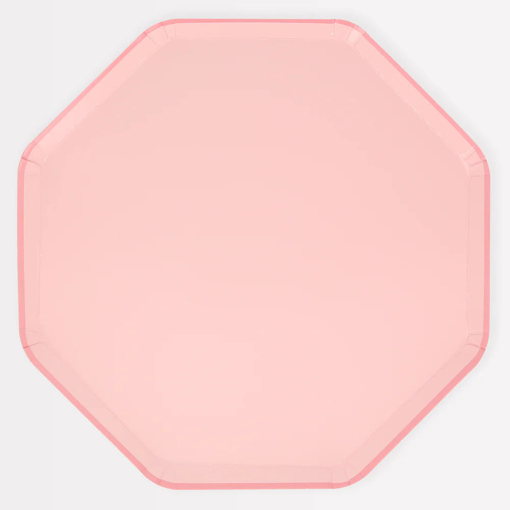 Cotton Candy Pink Dinner Plates (x8)